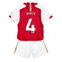 Dres Arsenal Benjamin White #4 Domáci pre deti 2023-24 Krátky Rukáv (+ trenírky)